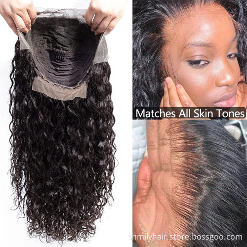 Factory Price Swiss 13X6 Hd Lace Frontal Wig Pre Plucked Brazilian Hair Wig With Black Women 100% Human Hair Wig Lace Front